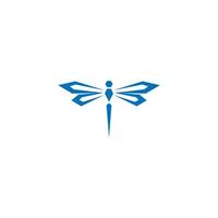 création de logo icône libellule vecteur