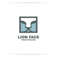 création de logo visage lion vecteur