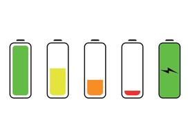 illustration de conception de vecteur de batterie isolée sur fond blanc