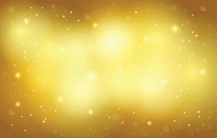 fond d'étoiles brillantes brillantes bokeh jaune doré doré vecteur