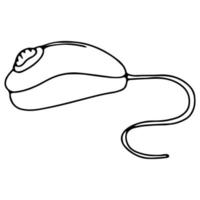icône de vecteur de doodle d'une souris d'ordinateur