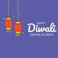 joyeux diwali, bannière du festival des lumières, festival indien belle conception de fond artistique. vecteur