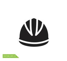 modèle de conception de logo vectoriel icône casque