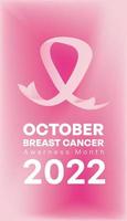 affiche et bannière de modèle de médias sociaux pour octobre mois de sensibilisation au cancer du sein 2022 vecteur