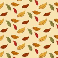 motif de feuilles d'automne vecteur