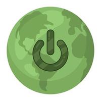 énergie verte de la planète wearth vecteur