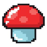 champignon pixel art vecteur