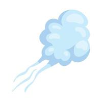 icône de vapeur de nuage vecteur