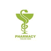 vecteur de conception de logo de pharmacie. vecteur de logo médical