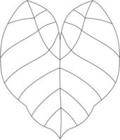 colocasia esculenta colocasia feuille vecteur icône noir et blanc