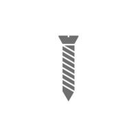 eps10 vecteur gris simple vis icône abstraite isolée sur fond blanc. symbole de vis dans un style moderne et plat simple pour la conception de votre site Web, votre logo et votre application mobile