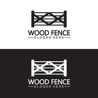 modèle de logo vectoriel icône clôture