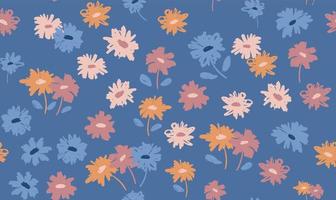 fond floral pour textile, maillot de bain, papier peint, couvertures de motifs, surface, emballage cadeau. vecteur