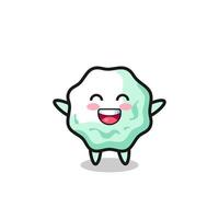 personnage de dessin animé de chewing-gum bébé heureux vecteur