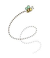 abeille volante vecteur clipart