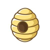 ruche nid d'abeille dessin animé clipart illustration vectorielle vecteur