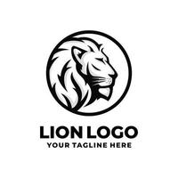 vecteur de conception de logo de lion