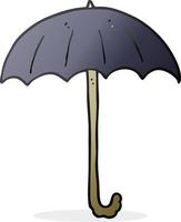 parapluie de dessin animé dessiné à main levée vecteur