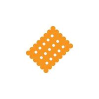 eps10 vecteur orange biscuit unique abstrait art solide icône isolé sur fond blanc. symbole rempli de cookie de navigateur dans un style moderne simple et plat pour la conception, le logo et l'application mobile de votre site Web
