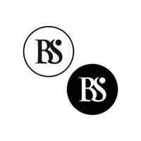 modèle de conception de logo bs initial vecteur
