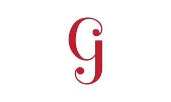 création de logo lettre g. création initiale du logo de la lettre g. g création d'icône vectorielle logo. g modèle de vecteur gratuit de conception de logo simple.