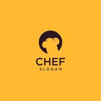 lettre o chef logo, art de conception de vecteur de cuisinier de restaurant initial