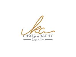 lettre kc signature logo template vecteur