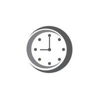icône du logo horloge vecteur