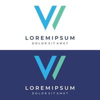 éléments de conception de logo abstraits du monogramme ou de la géométrie de la lettre initiale w qui sont luxueux et élégants.logos pour, cartes de visite, entreprises et entreprises. vecteur