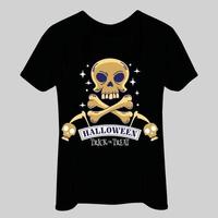 conception de t-shirt illustration vectorielle citrouille halloween vecteur