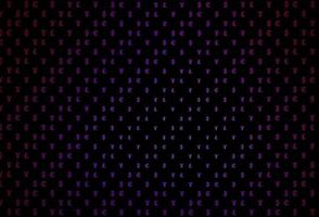 couverture vectorielle violet foncé avec eur, usd, gbp, jpy. vecteur