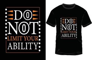 conception de t-shirt de motivation vecteur