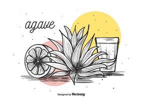 Fond de vecteur agave