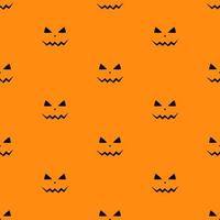 ensemble de visages effrayants citrouilles d'halloween vecteur