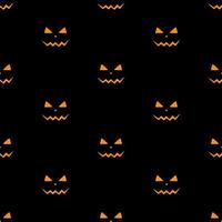 ensemble de visages effrayants citrouilles d'halloween vecteur