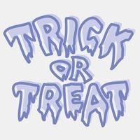 icône trick or treat.icon dans un style à deux tons. convient aux impressions, affiches, dépliants, décoration de fête, carte de voeux, etc. vecteur