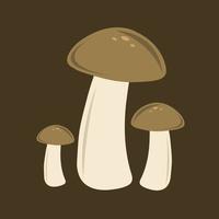 illustration vectorielle de champignons sauvages pour la conception graphique et l'élément décoratif vecteur