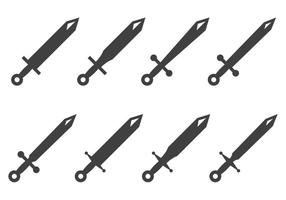 Vecteurs épées des templiers gratuits vecteur