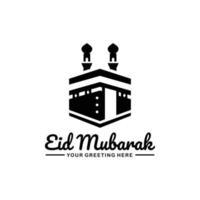 vecteur de conception de logo eid mubarak