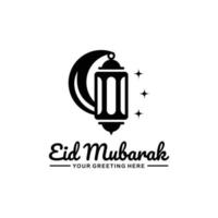 vecteur de conception de logo eid mubarak