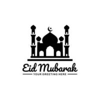 vecteur de conception de logo eid mubarak