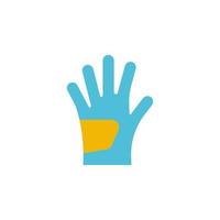 vecteur de gants pour la présentation de l'icône du symbole du site Web