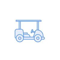 vecteur de voiturette de golf pour la présentation de l'icône du symbole du site Web
