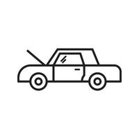 vecteur de réparation de voiture pour la présentation de l'icône du symbole du site Web