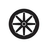 vecteur de roue pour la présentation de l'icône du symbole du site Web