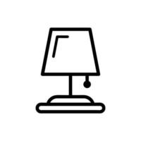 modèles de conception de vecteur icône lampe de bureau