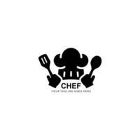 chef logo simple logo plat vecteur