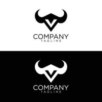 création de logo v bull et modèles vectoriels premium vecteur