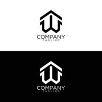 w home logo design et modèles vectoriels premium vecteur