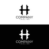 h design de logo élégant et modèles vectoriels premium vecteur